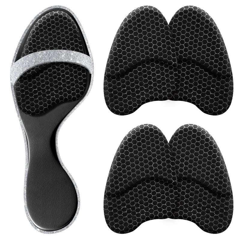 ZAIWOO Metatarsal Pads Women Ball of Foot Cushions for Women Heel Inserts for Women Heel Pads for Shoes 2 Pairs Foot Pads High Heel Comfort Pads Anti Slip Invisible Design